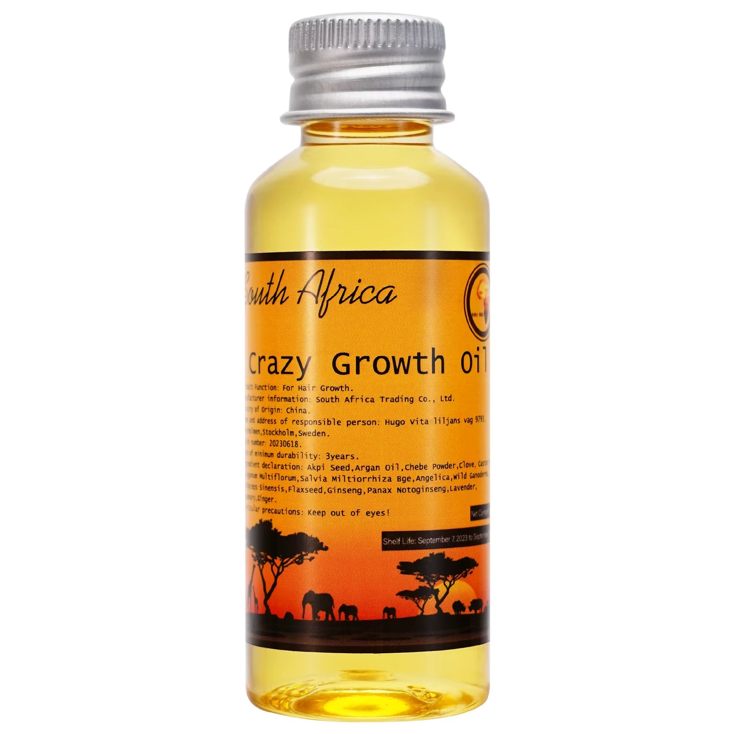 African Oil Made by Ancient Methods GROW YOUR HAIR FASTER LONGER Visible Results Stop Breakage Promotes Hair Growth