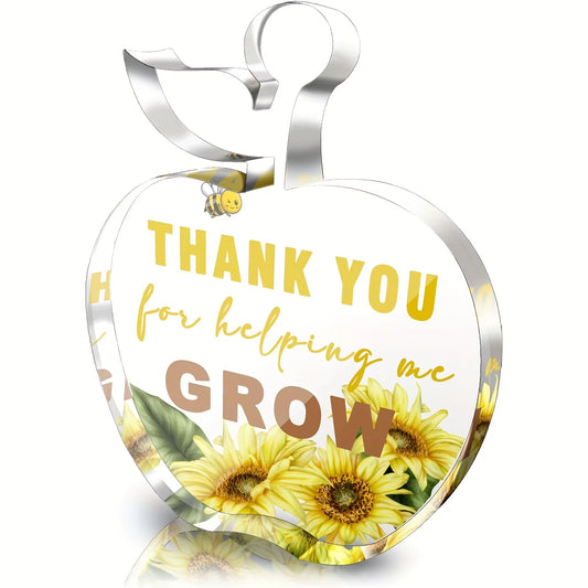 Thank You for Helping Me Grow Sign - Teacher Appreciation Gifts from Student - Thank You Teacher Gifts for Women Men