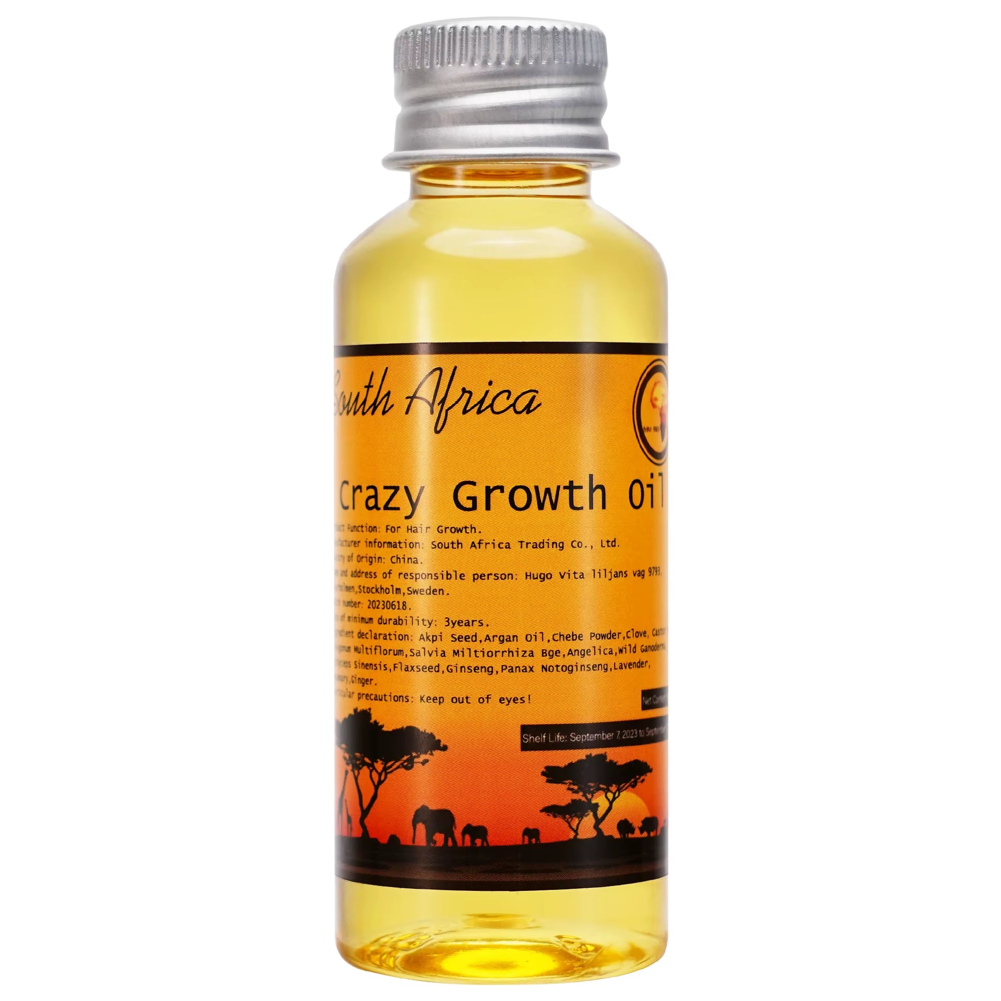 African  Oil Made by Ancient Methods GROW YOUR HAIR FASTER LONGER Visible Results Stop Breakage Promotes Hair Growth
