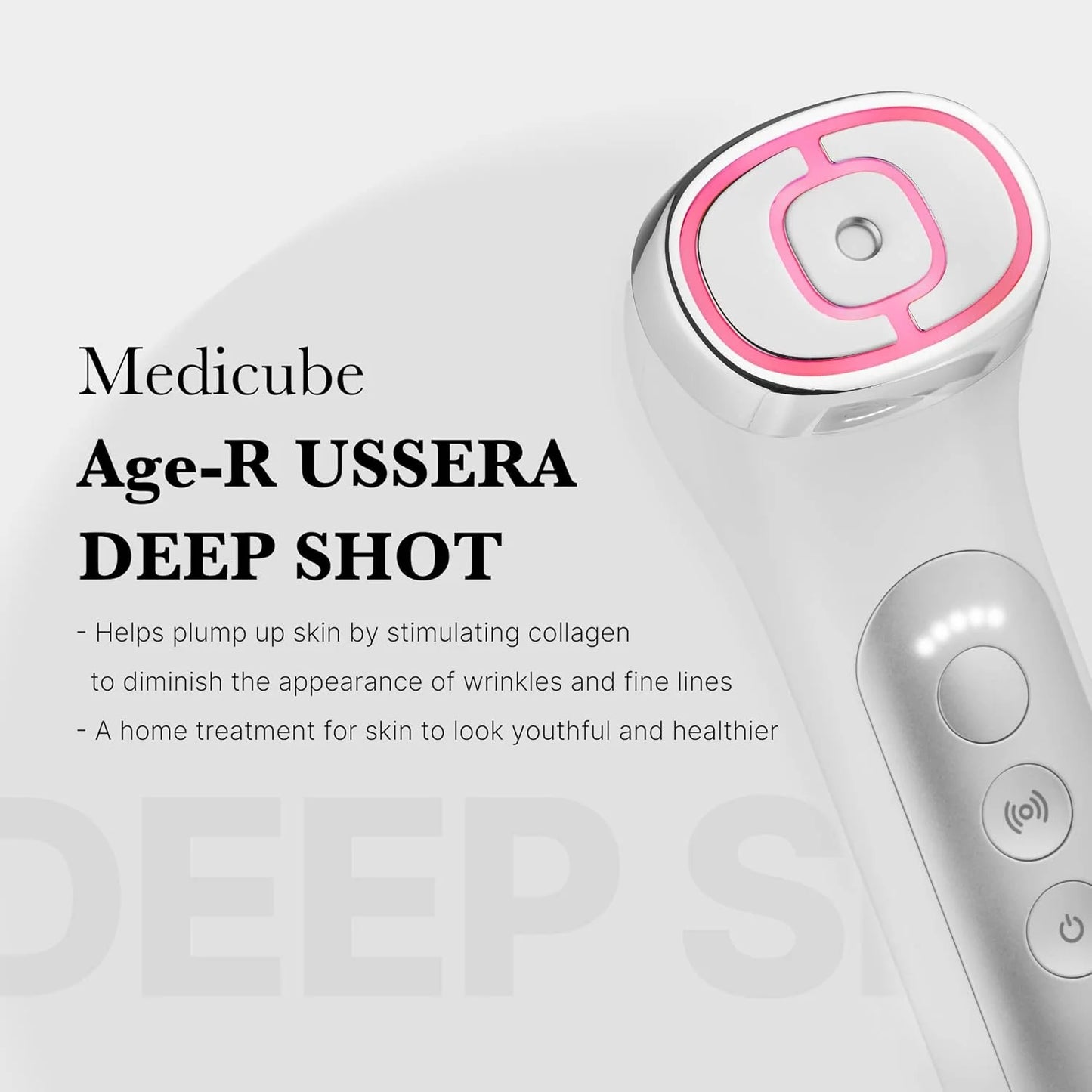 Age-R USSERA Facial Treatment Device - At-Home Skin Care Device for Collagen Stimulation Wrinkle Reduction, and Youthful Complexion - Korean Skin Care
