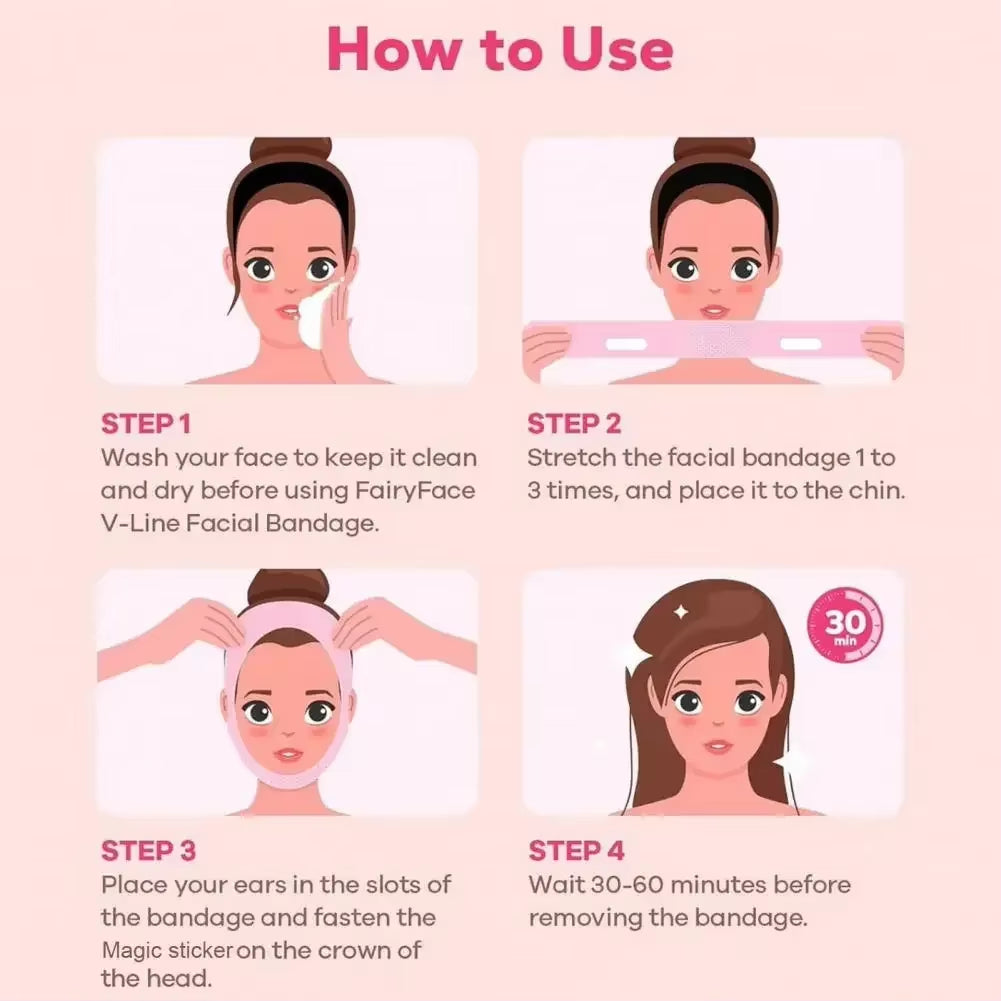 Women Face Slimming Bandage Face Lifting Band V Line Shaper Chin Cheek Lift up Belt Facial Massage Strap Beauty Skin Care Tools