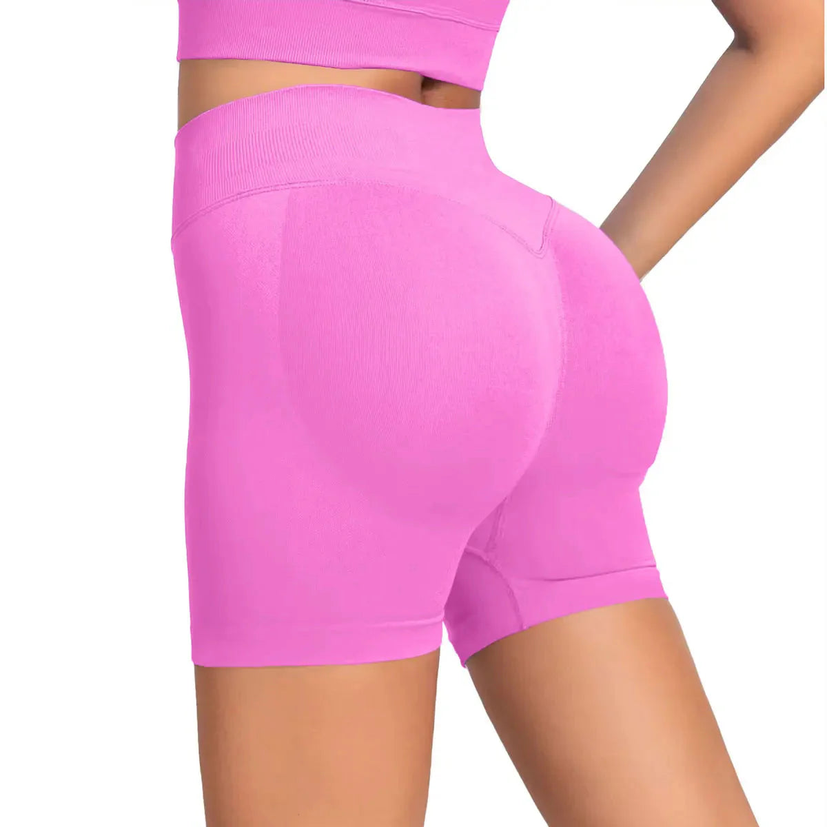 NCLAGEN Seamless Shorts 4.5" Gym Shorts Woman Scrunch Butt Fitness Sports Short Workout Seamless Leggings Running Yoga Bottoms