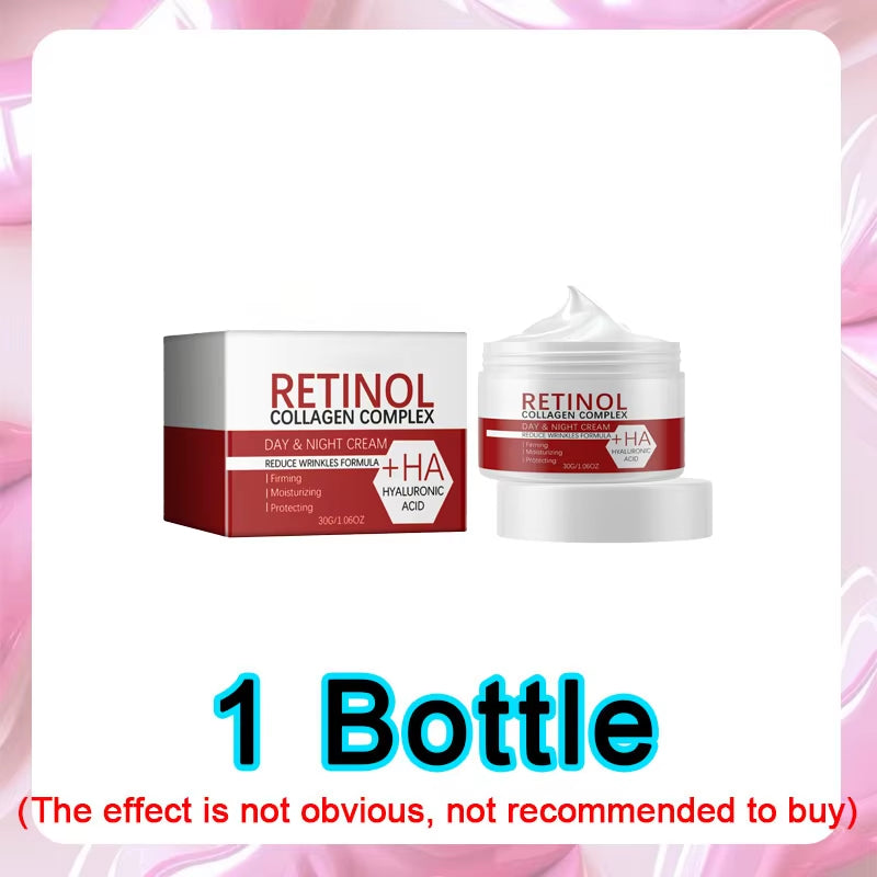 Face Body Whitening Cream Retinol Collagen Hyaluronic Acid 3In1 Remove Dark Spots Eliminate Melanin Dispel Acne Lighten the Skin