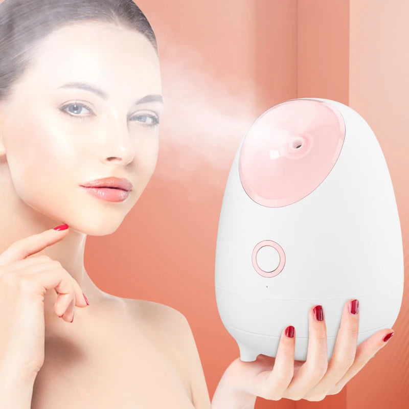 Hot Mist Facial Steamer Nano Ionic Face Steamer Home USE Sauna Deep Cleaning Humidifier Atomizer for Women Girl Men Moisturizing
