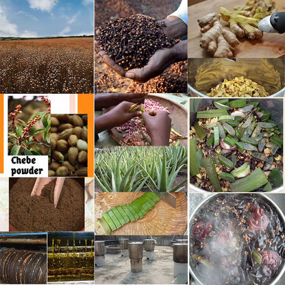 African  Oil Made by Ancient Methods GROW YOUR HAIR FASTER LONGER Visible Results Stop Breakage Promotes Hair Growth