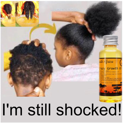 African  Oil Made by Ancient Methods GROW YOUR HAIR FASTER LONGER Visible Results Stop Breakage Promotes Hair Growth