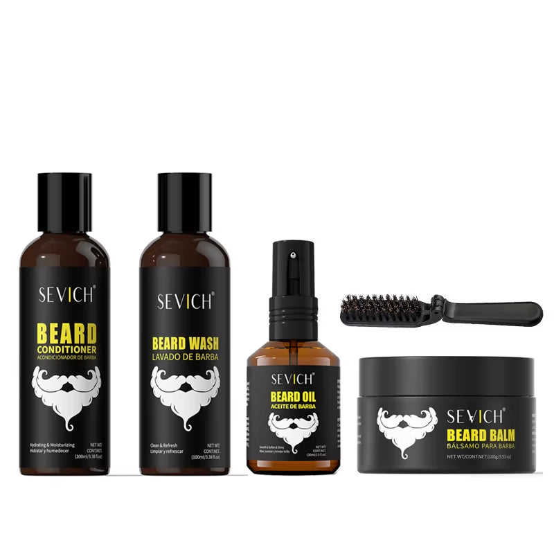 SEVICH Growth Beard Oil for Men Moisturizing Styling Trim Care Thicker Promote Beard Regrowth Strengthen Shine Soften Beard Oil