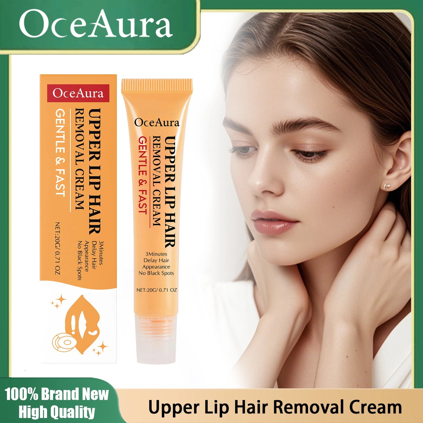 Upper Lip Hair Removal Cream Gentle Painless Remove Underarm Arm Leg Hair Growth Inhibitor Professional Facial Depilatory Cream