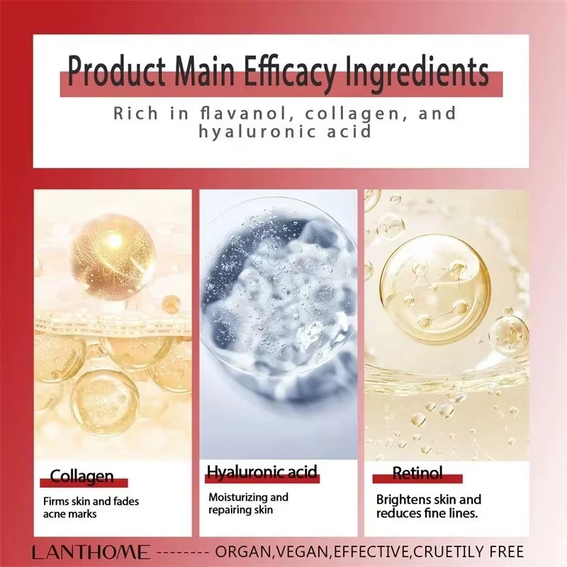 Face Body Whitening Cream Retinol Collagen Hyaluronic Acid 3In1 Remove Dark Spots Eliminate Melanin Dispel Acne Lighten the Skin