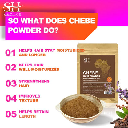 100% Chebe Powder Effective Growthing Hair Improves Hair Density Nourishes Follicles Fast Regrowth Hair Product 100G